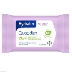 Hydralin Lingettes intimes quotidien 10 lingettes