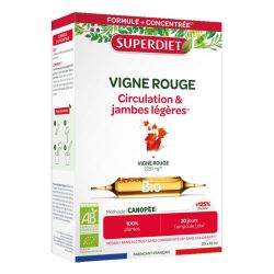 Superdiet Vigne Rouge bio 20 ampoules