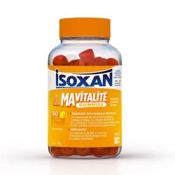 Isoxan Ma Vitalité énergie physique & mentale immunité goût citron adultes 60 gummies