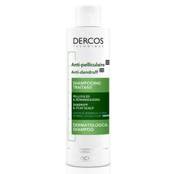 Vichy Dercos shampoing traitant anti-pelliculaire cheveux normaux à gras 200 ml
