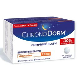 Chronodorm Mélatonine 1.9mg Flash 2x30 Comprimes Sublinguaux