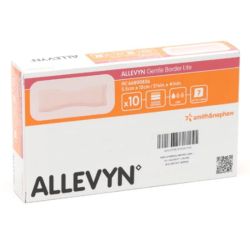 Allevyn Gentle Border Lite Rectangle pansement adhésif siliconé 5,5X12 cm 10 pansements pansements