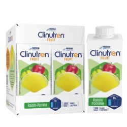 Clinutren fruit Raisin Pomme 4 x 200ml