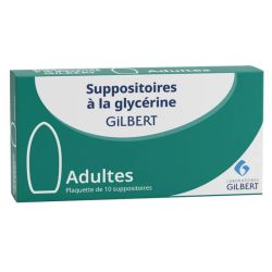Gilbert suppositoire à la glycérine adulte 10 suppositoires