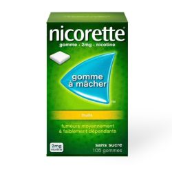 Nicorette 2mg gomme Menthe Fraîche 30 gommes à mâcher