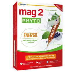 Mag 2 Phyto énergie nervosité fatigue tonifiant 30 ampoules