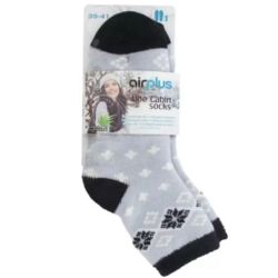 Airplus Aloe Cabin Socks Femme Flocon Noir - 35-41 1 paire