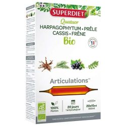 Superdiet Quatuor articulations bio 20 ampoules