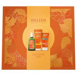 Weleda Sport coffret uile de massage douche & gel cryo