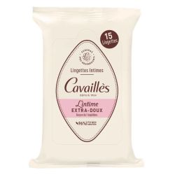Cavailles intime lingettes extra douces 15 lingettes