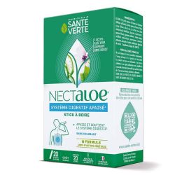 Sante Verte Nectaloe sticks à boire 20 sticks