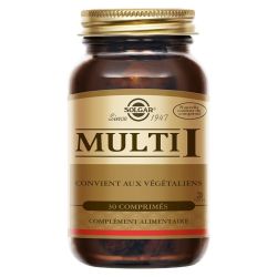 Solgar Multi I Multivitamine vitalité et énergie 30 comprimés