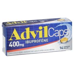 AdvilCaps 400 mg 14 capsules action rapide