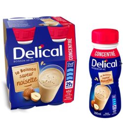Delical Boisson concentrée HP HC saveur noisette 4x200ml