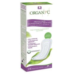 Organyc protèges-slip pour fuites urinaires Incontinence légère 24 protections