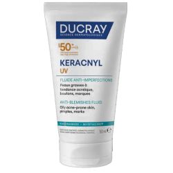 Ducray fluide anti-imperfections SPF50+ peau grasse à tendance acnéique 50ml