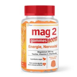 Mag 2 Boost gummies Energie et nervosité 45 Gommes