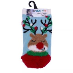 AirPlus Aloe Cabin Chaussettes Hydratantes Enfant Renne Pointure 28-36