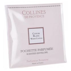 Collines de Provence Pochette Parfumée Couture Senteur Coton Blanc
