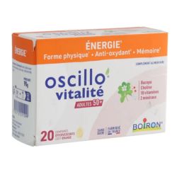 Boiron Oscillo' Vitalité adultes 50+ 20 comprimés