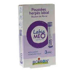Boiron LabiaMeo poussées herpès labial  granules 3 tubes