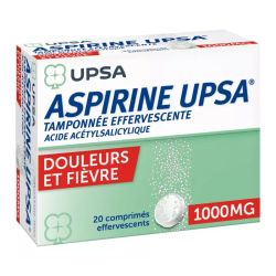 UPSA Aspirine 20 comprimés effervescent 1000 mg