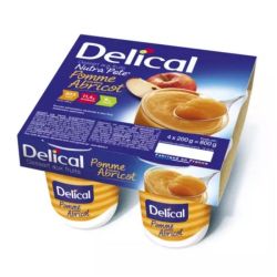 Delical dessert aux fruits Nutra'Pote pomme abricot 4x200g