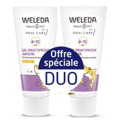 Weleda Oral Care Gel Dentifrice Junior au Fluor 2x 50 ml