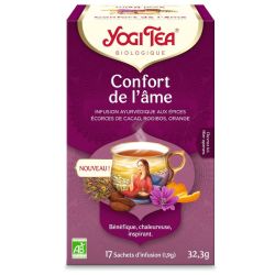 Yogi Tea Confort de l'âme cacao rooibos orange bio 17 sachets