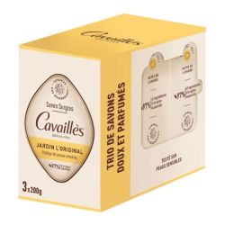Cavaillès Savon Surgras Jardin l'Original 3 x 200 gr