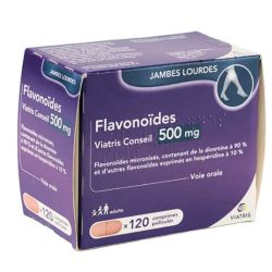 Viatris Flavonoïdes 500mg jambes lourdes 120 comprimés