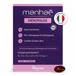 Manhaé ménopause sans hormones 30 capsules