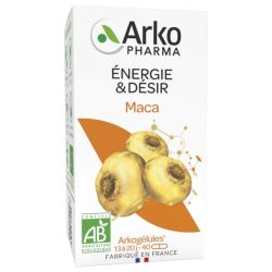 Arkogélules maca bio vigueur et énergie 45 gélules