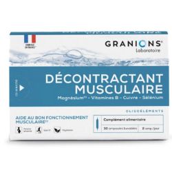 Granions décontractant musculaire 30 ampoules buvables de 2ml