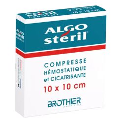 Algostéril compresse stérile10  X 10cm  boite de 16 compresses