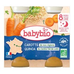 Babybio Carotte de nos régions Quinoa du Centre-Val de Loire 2x200g