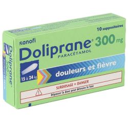 Doliprane suppositoires 300 mg 10 suppositoires