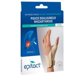 Epitact orthèse pouce Nuit Gauche thermoformable rigide Rhizarthrose taille S