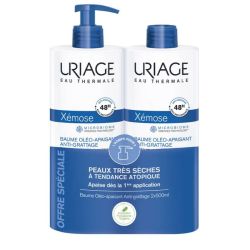 Uriage Xémose Baume Oleo Apaisant anti grattage sècheresses sévères peaux 2x500ml