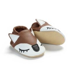 Taz Chausson bébé en cuir souple marron Ragnar le renard  0-6 mois