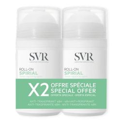 SVR Spirial roll-on deodorant anti-transpirant intense 48h 2x50ml
