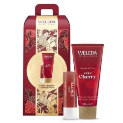 Weleda Very Cherry Crème Mains 50 ml + Soin des Lèvres 4,8 g