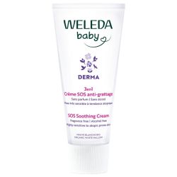 Weleda Baby Derma Crème SOS Anti-Grattage 3en1 Sans Parfum 50 ml