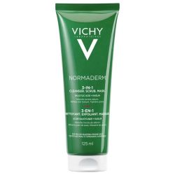 Vichy normaderm 3 en 1 exfoliant + nettoyant + masque 125 ml