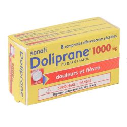 Doliprane 1000mg 8 effervescents