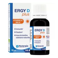 Nutergia Ergy D Plus Vitamine D3 800 UI 15 ml