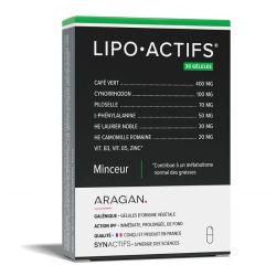 Aragan Synactifs LipoActifs Minceur 30 gélules