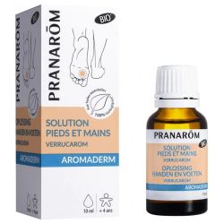Pranarôm Aromaderm verrucarom lotion pieds et mains 10 ml