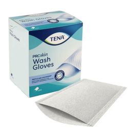 Tena ProSkin Wash Glove gants de toilette jetables boite 200