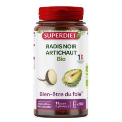 Superdiet radis noir artichaut bio 90 gélules